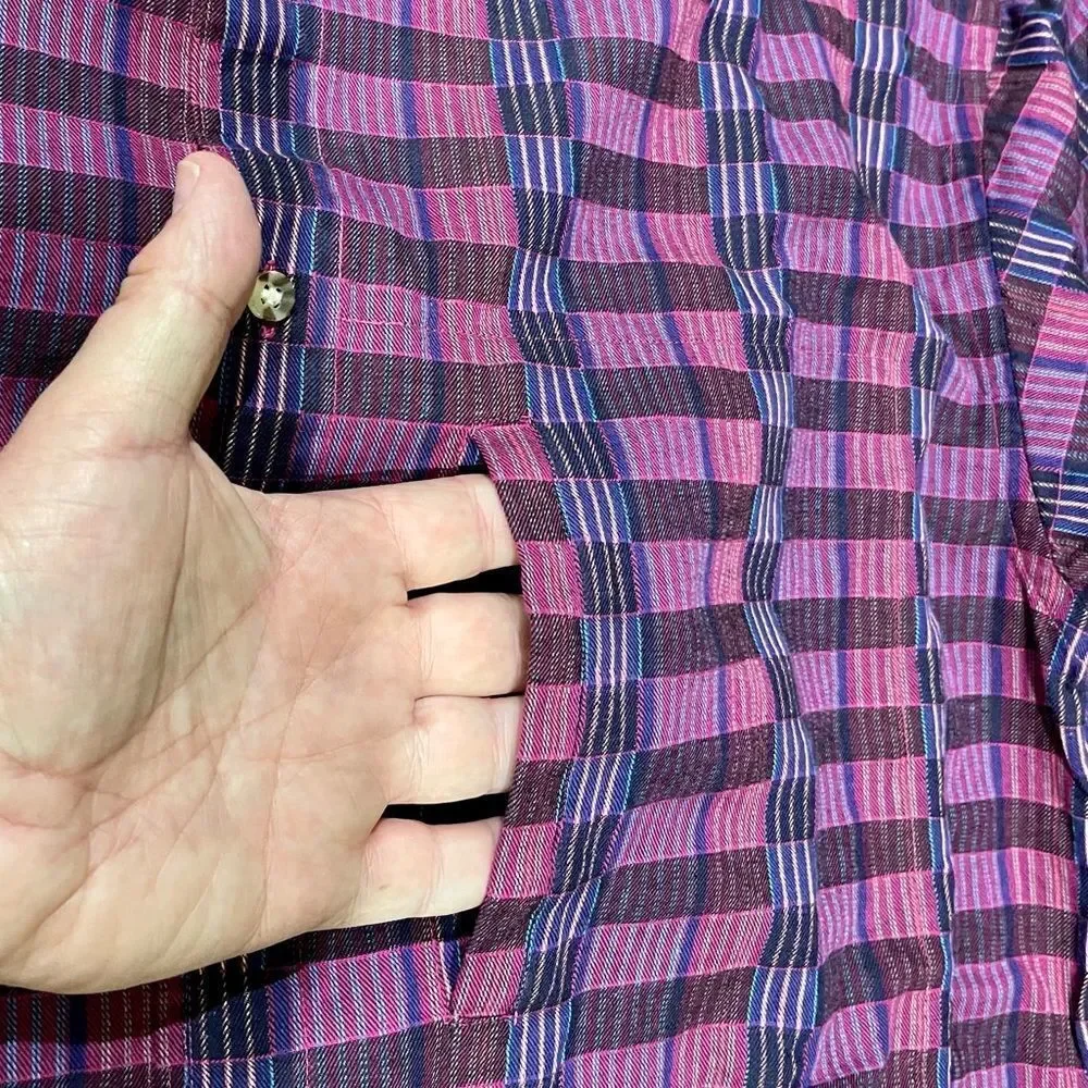 The North Face Long Sleeve Check Print Shirt. Size Large.
